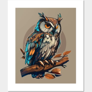 Magnetic owl eyes Posters and Art